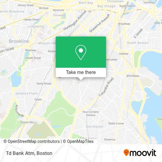 Td Bank Atm map