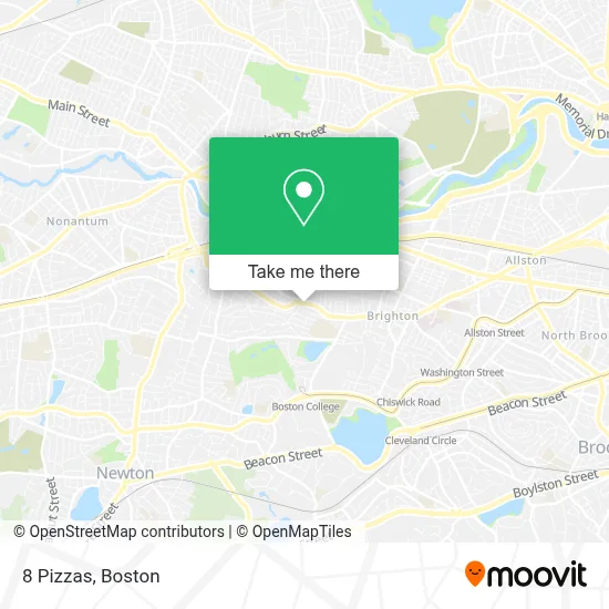8 Pizzas map