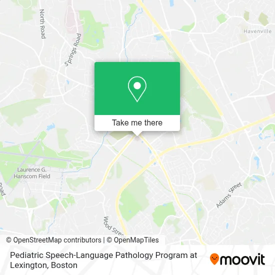 Pediatric Speech-Language Pathology Program at Lexington map