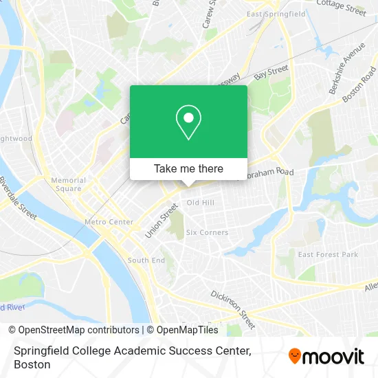 Springfield College Academic Success Center map