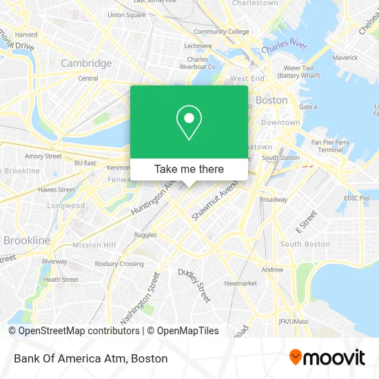 Bank Of America Atm map
