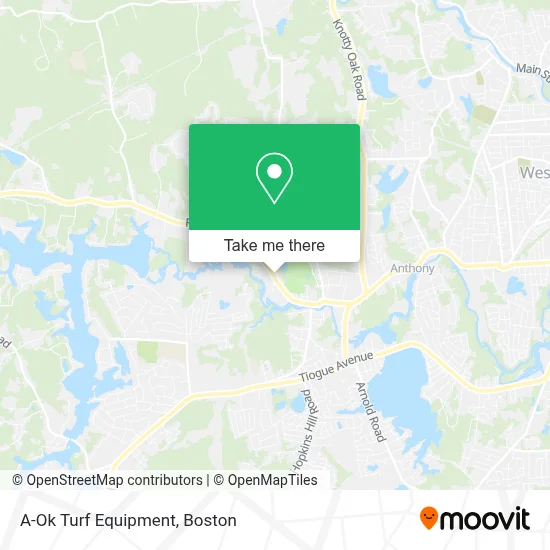 A-Ok Turf Equipment map