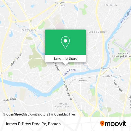 James F. Drew Dmd Pc map