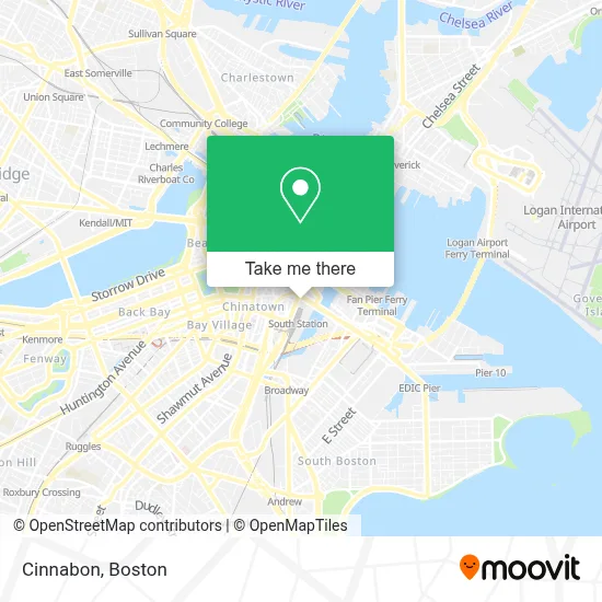 Cinnabon map