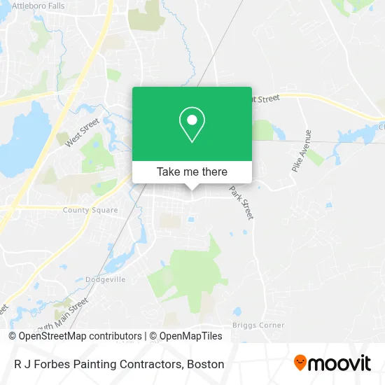 R J Forbes Painting Contractors map