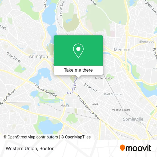 Western Union map
