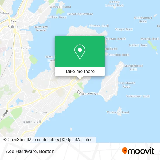 Ace Hardware map