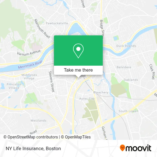 NY Life Insurance map