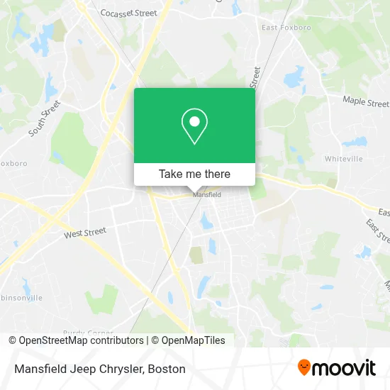 Mansfield Jeep Chrysler map