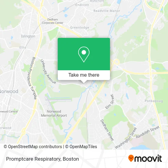 Promptcare Respiratory map
