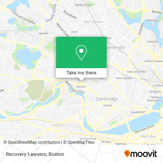 Recovery Lawyers map