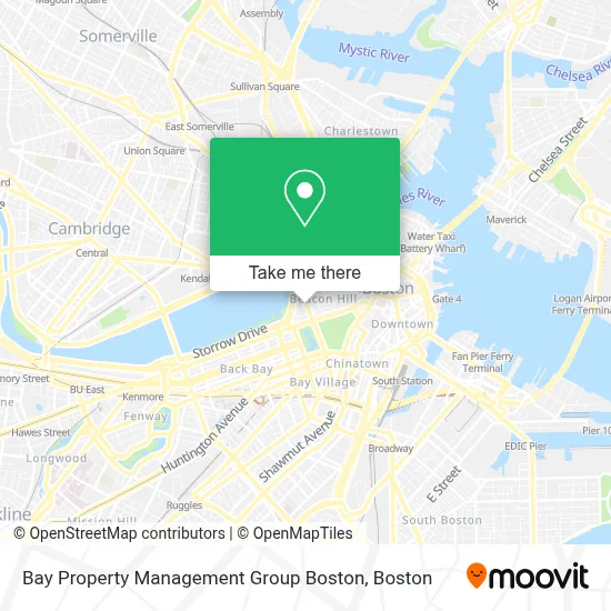Bay Property Management Group Boston map