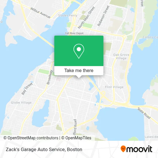 Zack's Garage Auto Service map