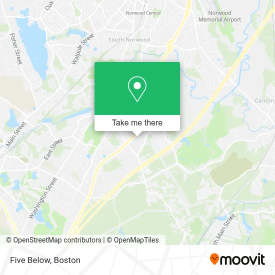 Five Below map