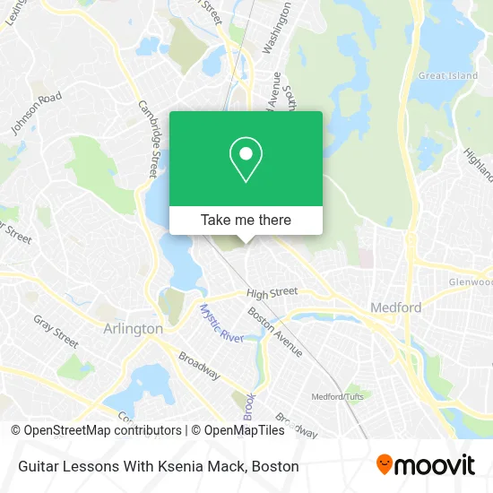Guitar Lessons With Ksenia Mack map
