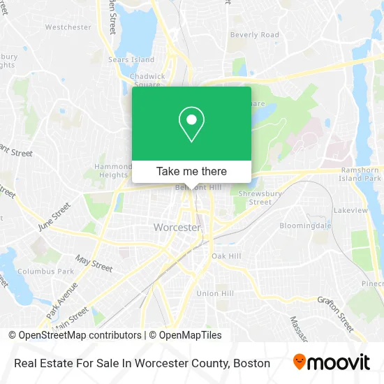 Real Estate For Sale In Worcester County map