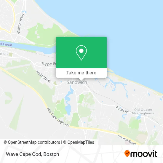 Wave Cape Cod map