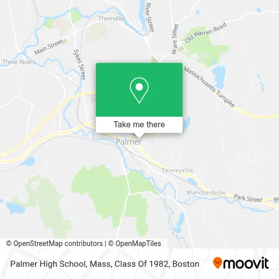 Palmer High School, Mass, Class Of 1982 map