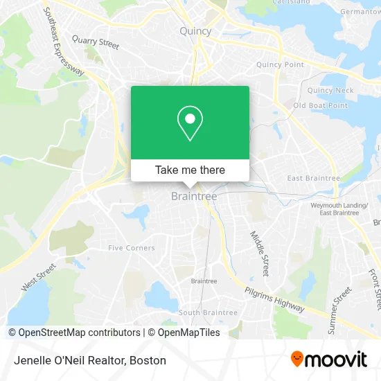 Jenelle O'Neil Realtor map