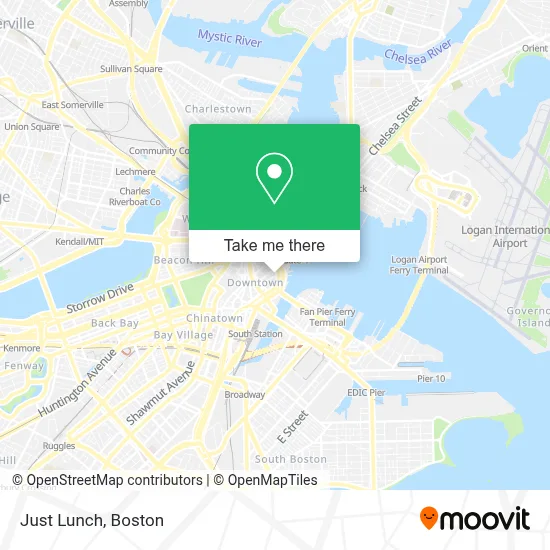 Just Lunch map