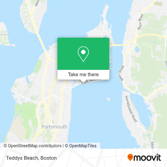 Teddys Beach map