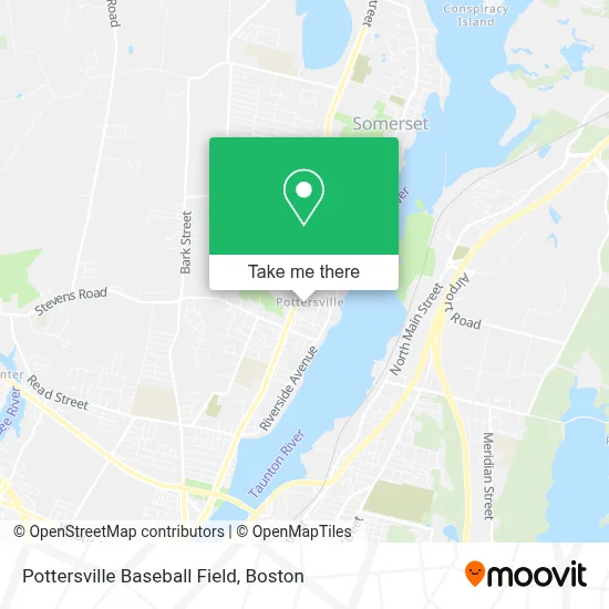 Pottersville Baseball Field map