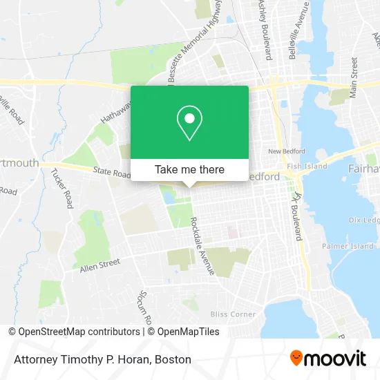 Attorney Timothy P. Horan map