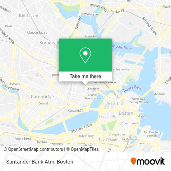 Santander Bank Atm map