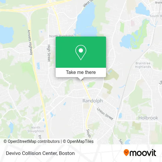 Devivo Collision Center map