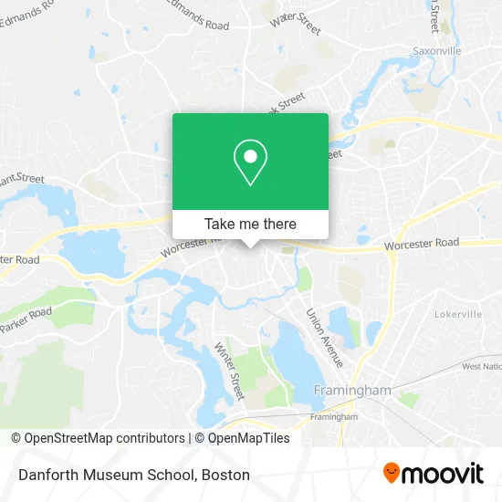 Danforth Museum School map