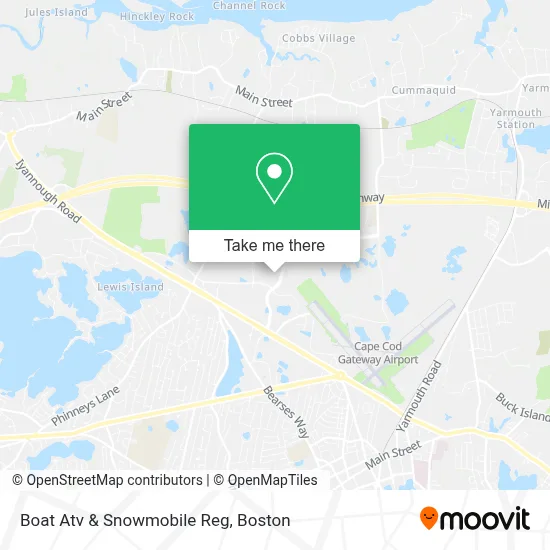 Boat Atv & Snowmobile Reg map