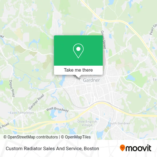 Custom Radiator Sales And Service map