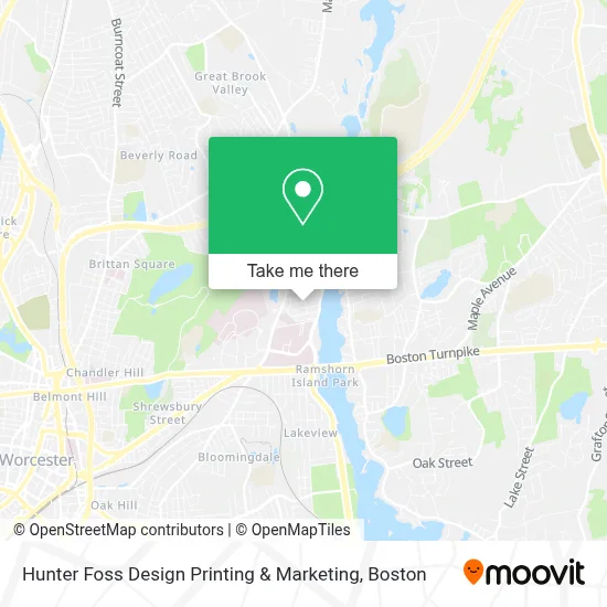 Hunter Foss Design Printing & Marketing map