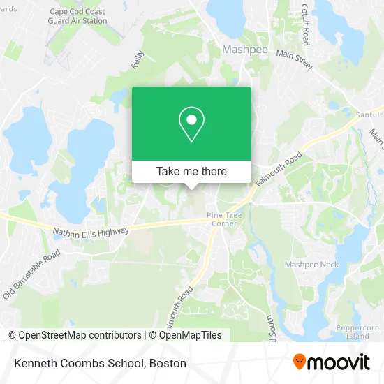 Kenneth Coombs School map