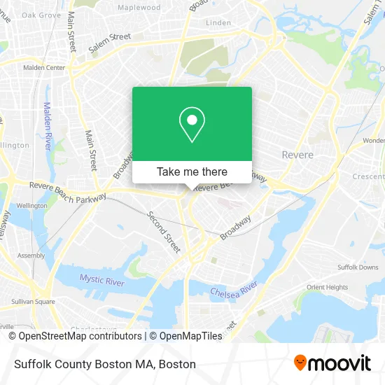 Suffolk County Boston MA map