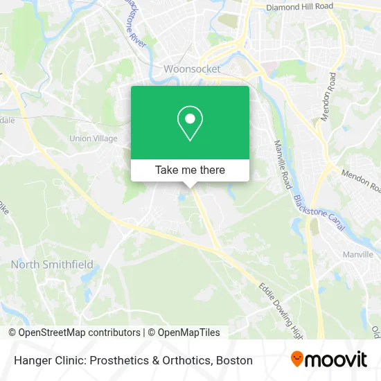Hanger Clinic: Prosthetics & Orthotics map