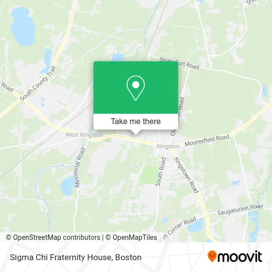 Sigma Chi Fraternity House map