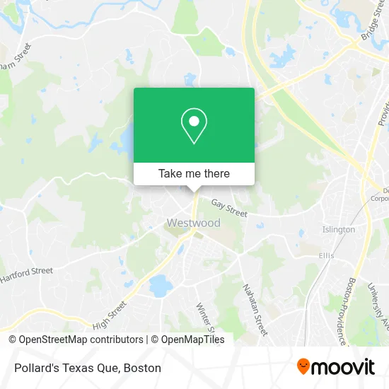 Pollard's Texas Que map