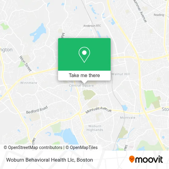 Woburn Behavioral Health Llc map