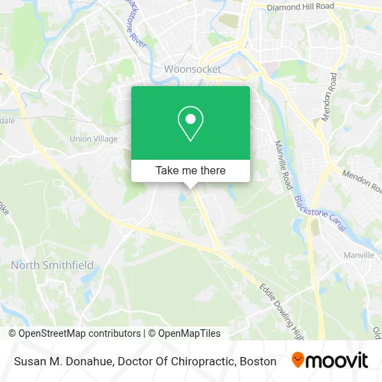 Susan M. Donahue, Doctor Of Chiropractic map