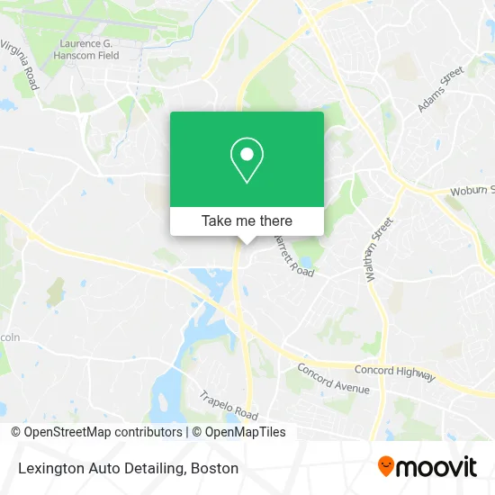 Lexington Auto Detailing map