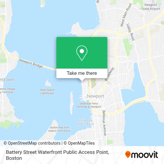 Battery Street Waterfront Public Access Point map