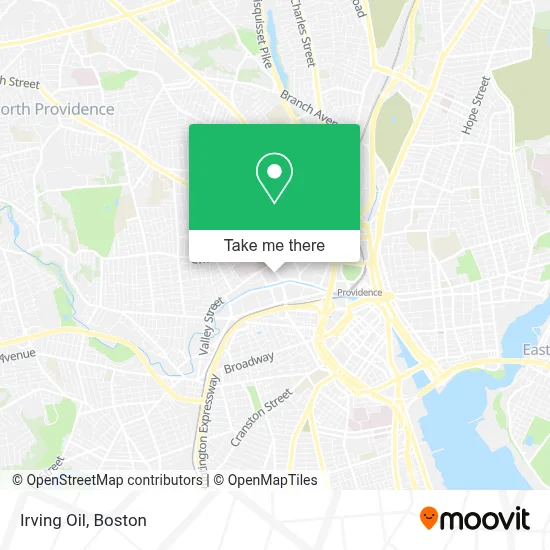 Irving Oil map
