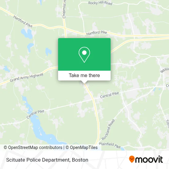 Scituate Police Department map