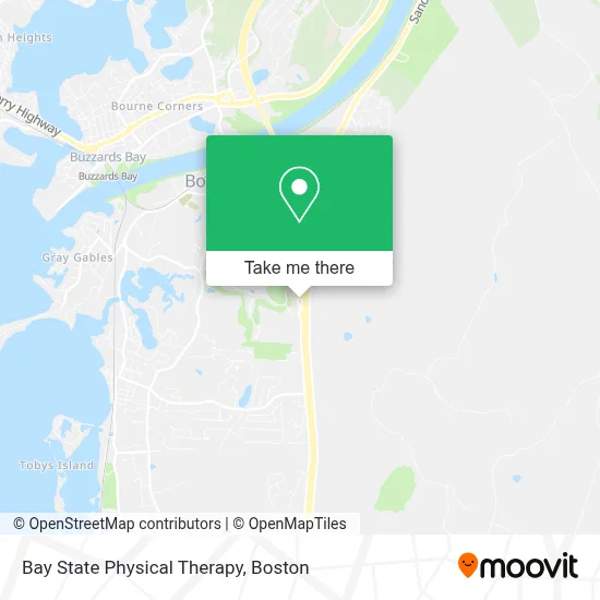 Bay State Physical Therapy map