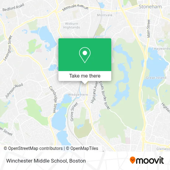 Winchester Middle School map