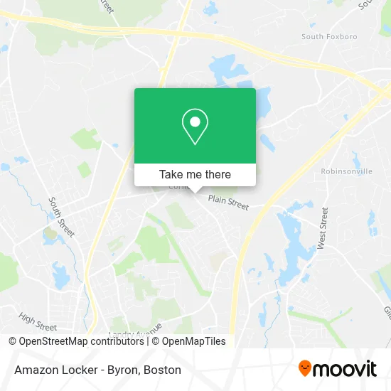 Amazon Locker - Byron map