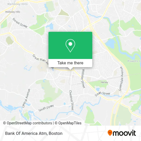 Bank Of America Atm map