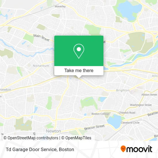 Td Garage Door Service map