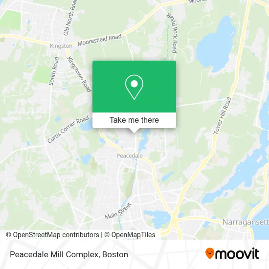 Peacedale Mill Complex map
